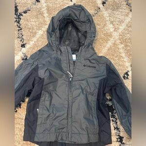 Columbia Boys Full Zip Rain Jacket Sz 3T Hooded